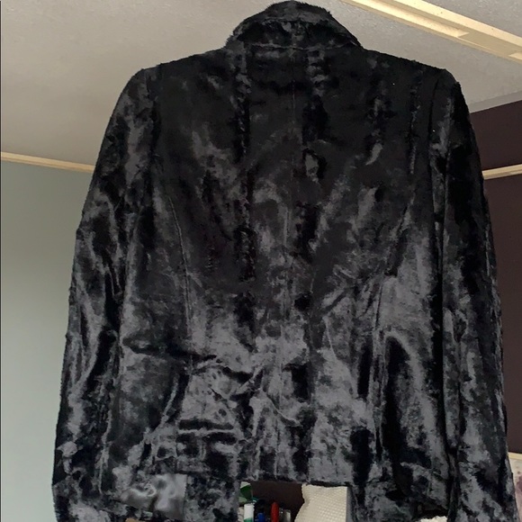 H&M Crushed velvet jacket with ribbon closure - Picture 7 of 7